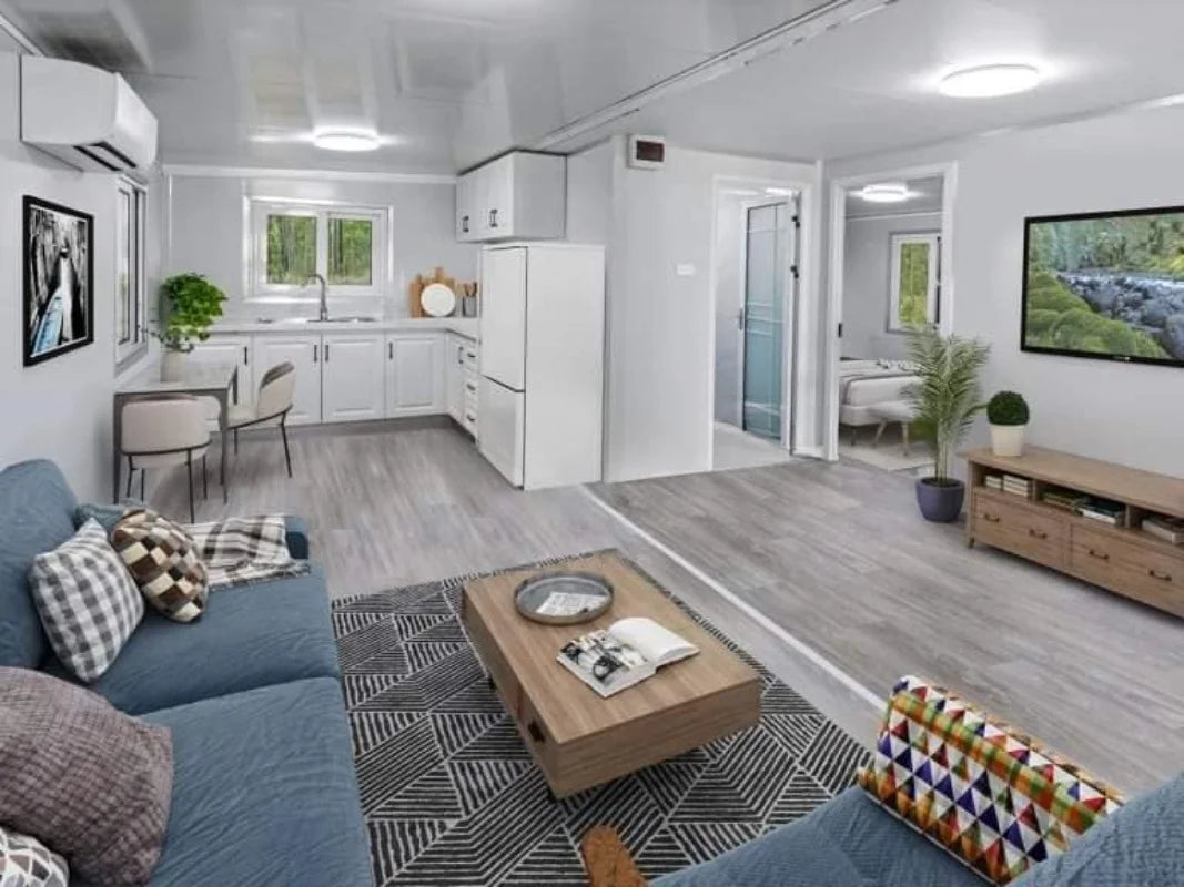 Casas prefabricadas modernas personalizadas de lujo con cocina y baño, para uso doméstico en hoteles