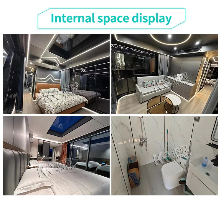 Hotel de contenedores móviles prefabricado de China Living 2024 Casa de contenedores de cápsula futurista Casa prefabricada